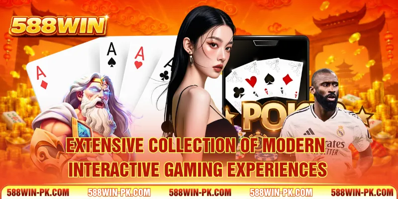 Extensive collection of modern interactive gaming experiences